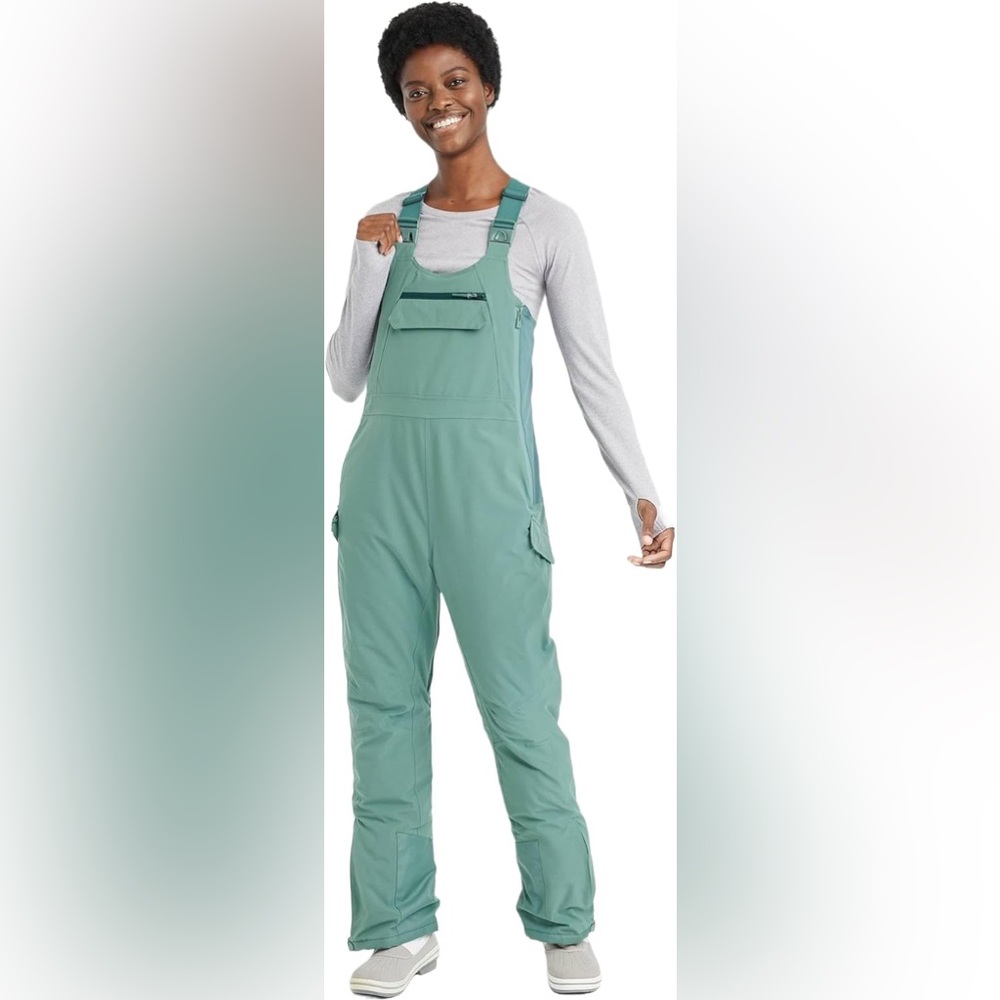 Women’s All In Motion Ski & Snow Bibs with Thinsulate in Sage Green